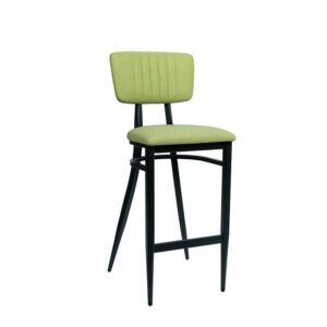 MONTANA-banqueta-negro-respaldo-verde-asiento-tapizado-verde
