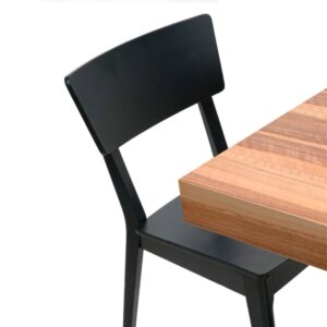 Tablero de mesa de MDF con chapa de madera natural y montaje en folding Fal