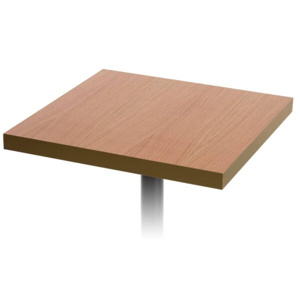 Tablero de mesa de MDF con chapa natural de roble o nogal y montaje en folding con canto metálico Folding Metal