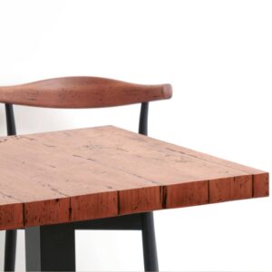 Tablero de mesa de pino macizo con textura en relieve Fal Pesc
