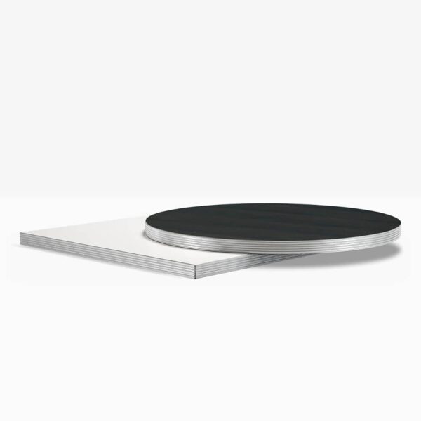 Tablero de mesa laminado silver ABS edge de Pedrali