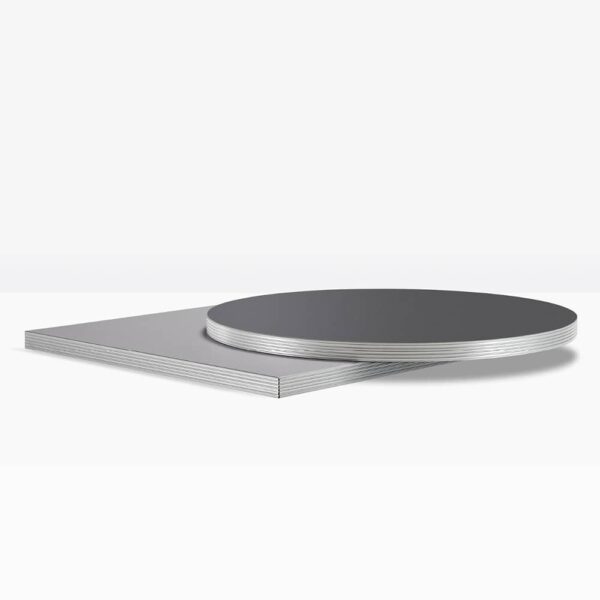 Tablero de mesa laminado silver ABS edge de Pedrali