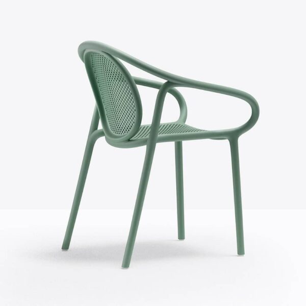 sillon-modelo-Remind-3735-de-Pedrali-color-verde-reseller-Sitamon