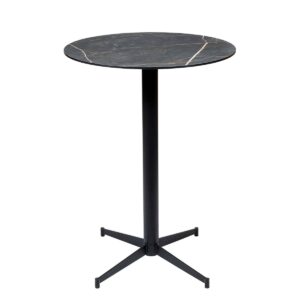 dublin alta mesa negro tablero compact 110 redondo