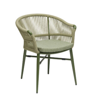 Sillón Melbourne cuerda Jade para exterior